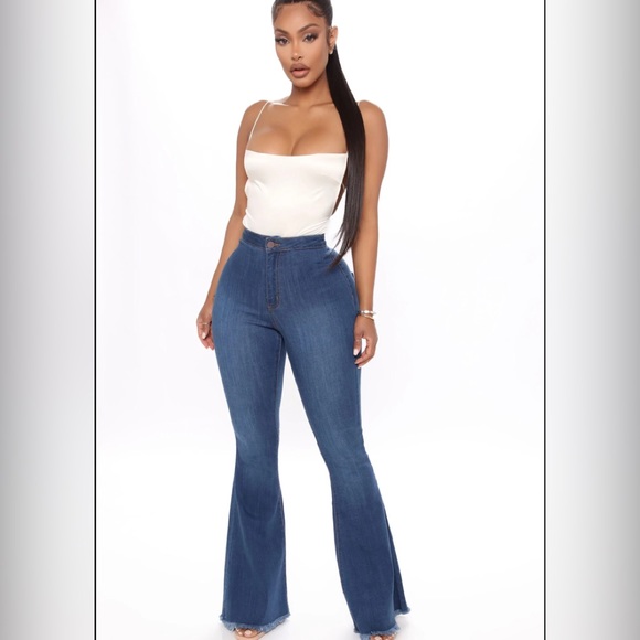 NEW 💙 Fashion nova Flare Bootcut Jeans - Picture 3 of 7